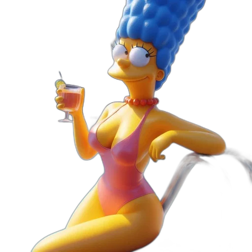 dress, hat, creature, hair transparent PNG cut-out