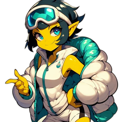 staff, jacket, dragon, pixel art transparent PNG cut-out