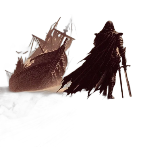 weapon, sword, dragon, concept art transparent PNG cut-out