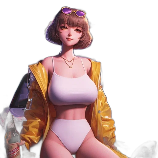 jacket, robot, dress, concept art transparent PNG cut-out