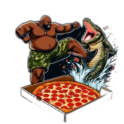 food, concept art, pixel art, comic book art transparent PNG cut-out