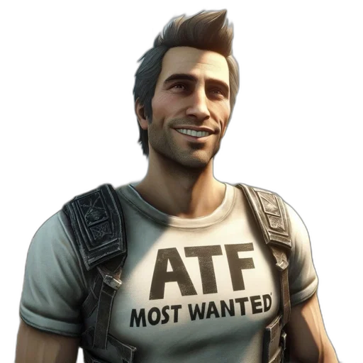 jacket, staff, face, weapon transparent PNG cut-out
