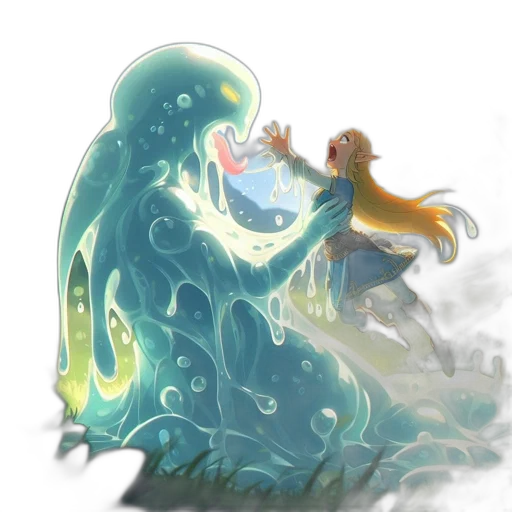 creature, concept art, fantasy art, watercolor transparent PNG cut-out