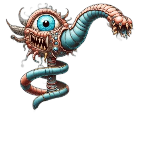 creature, staff, dragon, weapon transparent PNG cut-out