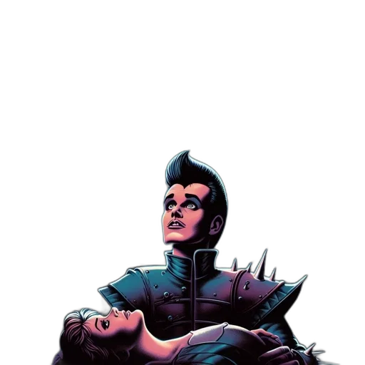 jacket, robot, face, crown transparent PNG cut-out