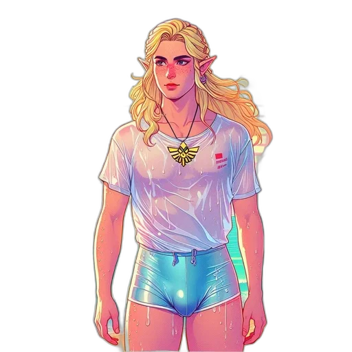 jacket, concept art, vaporwave, pixel art transparent PNG cut-out