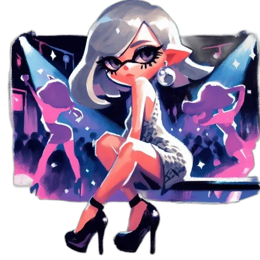 dress, concept art, cartoon, watercolor transparent PNG cut-out