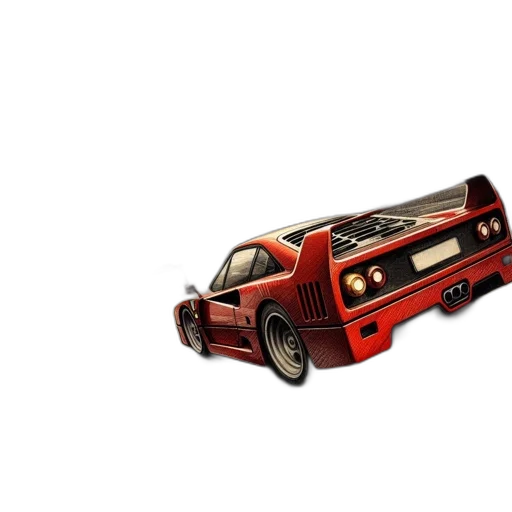 car, weapon, 3d render, concept art transparent PNG cut-out