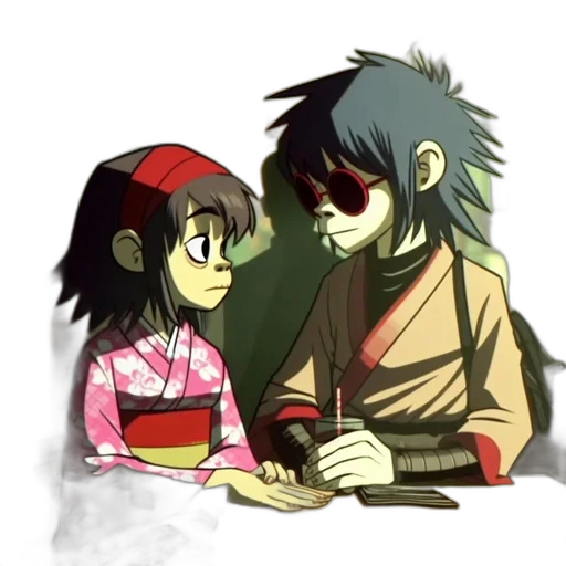 concept art, anime, cartoon, watercolor transparent PNG cut-out