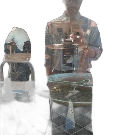robot, face, staff, jacket transparent PNG cut-out