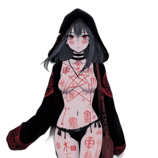 dress, jacket, creature, mask transparent PNG cut-out