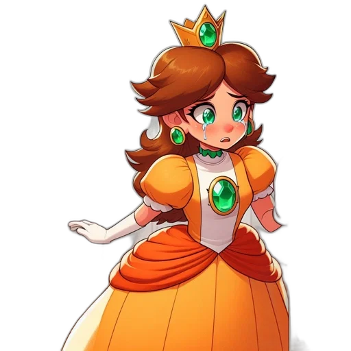 crown, dress, staff, flower transparent PNG cut-out