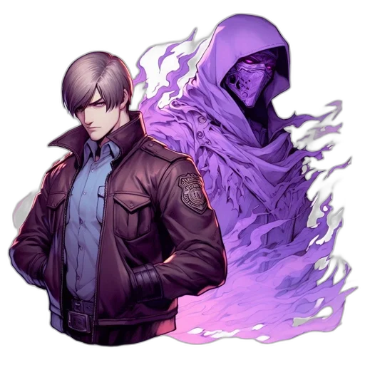 jacket, concept art, cyberpunk, pixel art transparent PNG cut-out