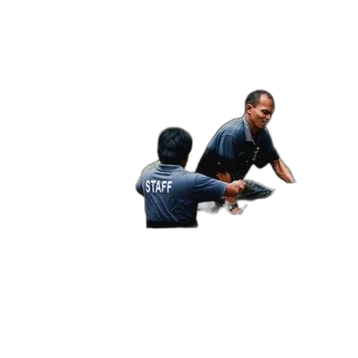 staff, three, men, water transparent PNG cut-out