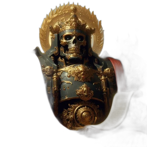 mask, jewelry, crown, staff transparent PNG cut-out