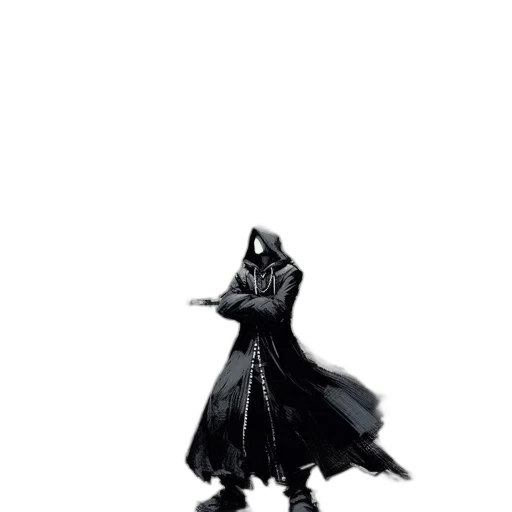 mask, jacket, weapon, sword transparent PNG cut-out