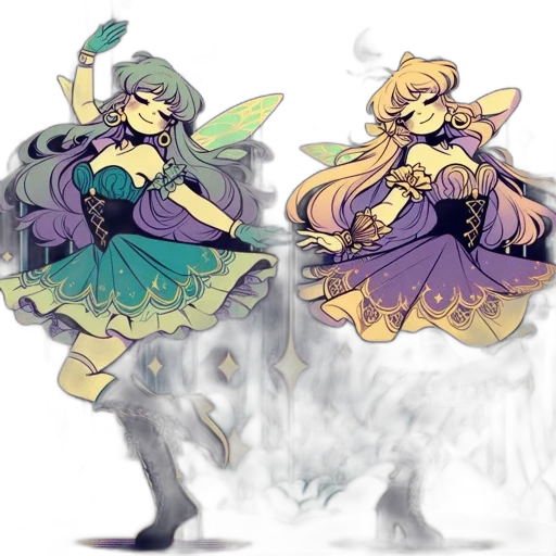 concept art, fantasy art, pixel art, watercolor transparent PNG cut-out