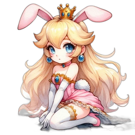 crown, dress, staff, pixel art transparent PNG cut-out
