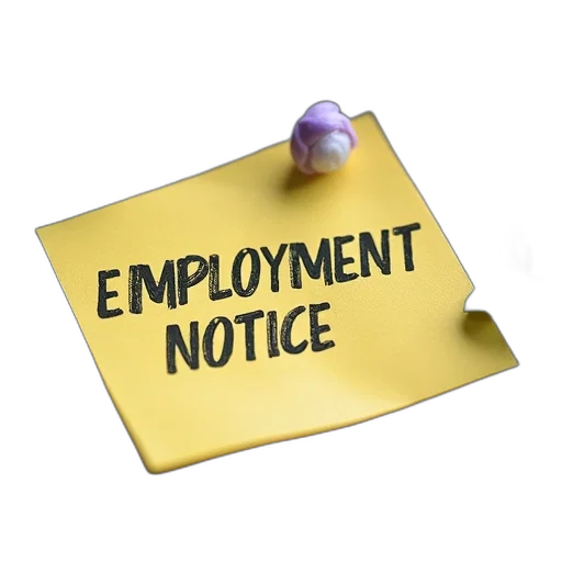 staff, employment, notice, form transparent PNG cut-out