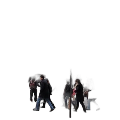 umbrella, jacket, staff, robot transparent PNG cut-out