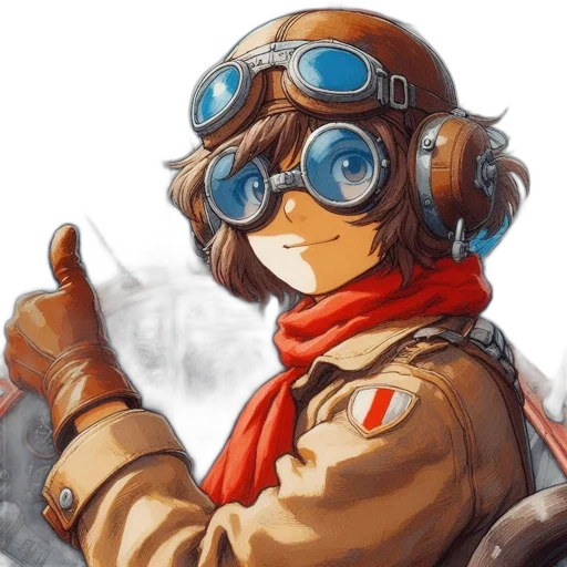 jacket, staff, weapon, mask transparent PNG cut-out