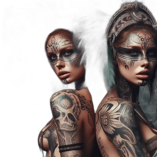 mask, fantasy art, concept art, cyberpunk transparent PNG cut-out