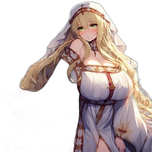 dress, crown, staff, sword transparent PNG cut-out