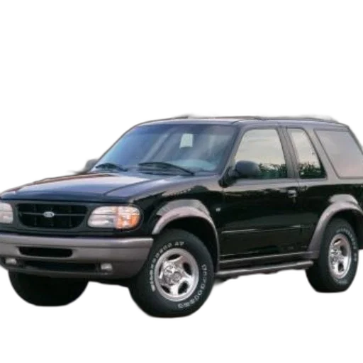 car, photorealistic, black, ford transparent PNG cut-out