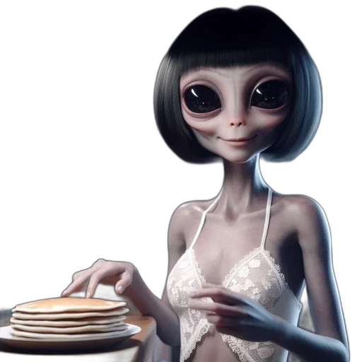 dress, food, robot, creature transparent PNG cut-out