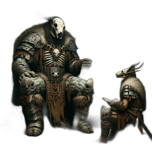 creature, mask, weapon, staff transparent PNG cut-out