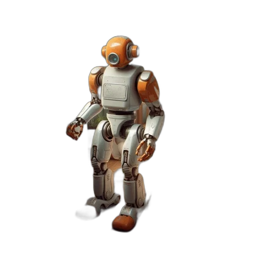 robot, animal, staff, 3d render transparent PNG cut-out