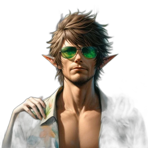 jacket, dragon, face, fantasy art transparent PNG cut-out