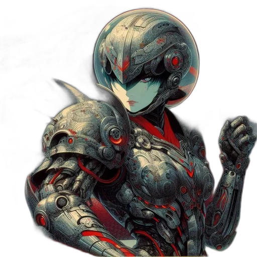 robot, weapon, mask, sword transparent PNG cut-out