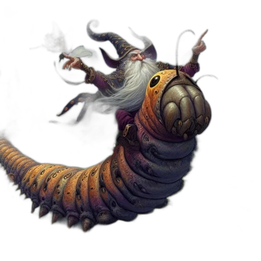 dragon, creature, staff, animal transparent PNG cut-out