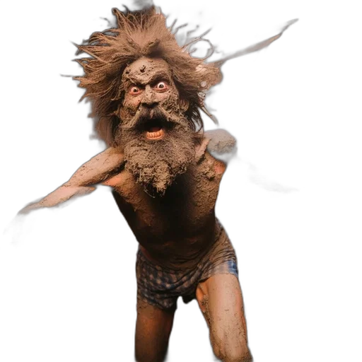 creature, hair, staff, animal transparent PNG cut-out