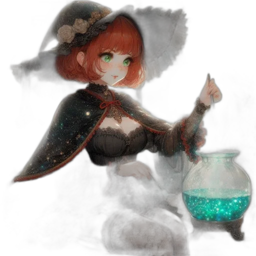 staff, dress, bottle, crown transparent PNG cut-out