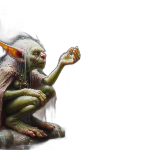 creature, concept art, fantasy art, photorealistic transparent PNG cut-out