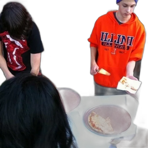 food, jacket, creature, man transparent PNG cut-out