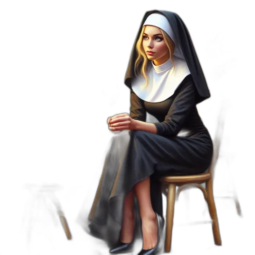 staff, dress, concept art, 3d render transparent PNG cut-out