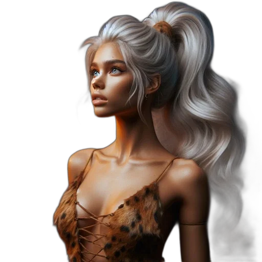 dress, hair, face, fantasy art transparent PNG cut-out