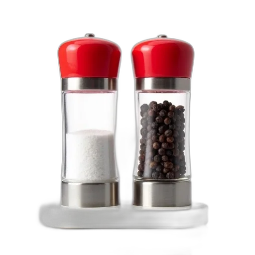 food, 3d render, pair, salt transparent PNG cut-out