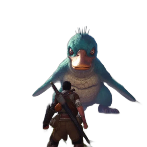 weapon, creature, animal, staff transparent PNG cut-out