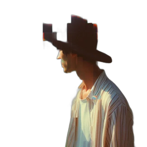hat, face, jacket, robot transparent PNG cut-out