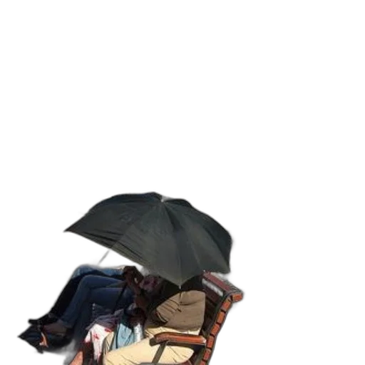 umbrella, hat, jacket, furniture transparent PNG cut-out
