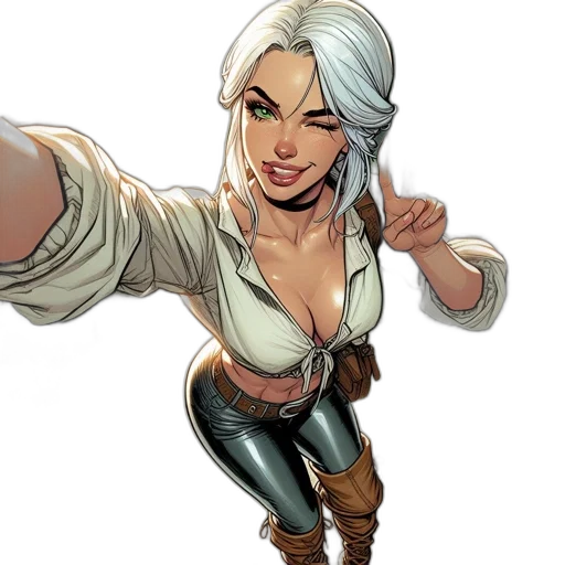comic book art, concept art, fantasy art, cartoon transparent PNG cut-out