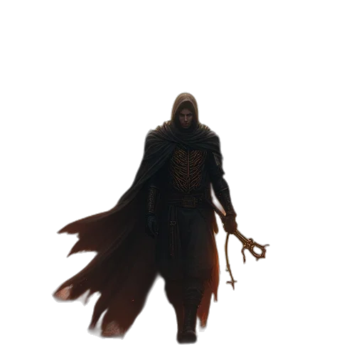 staff, mask, creature, weapon transparent PNG cut-out