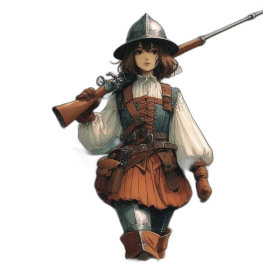 staff, hat, weapon, concept art transparent PNG cut-out