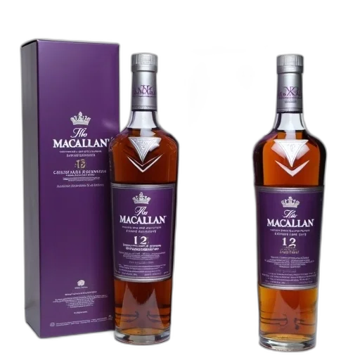 two, identical, bottles, macallan transparent PNG cut-out