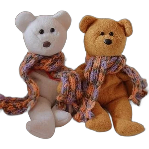 two, teddy, bears, one transparent PNG cut-out
