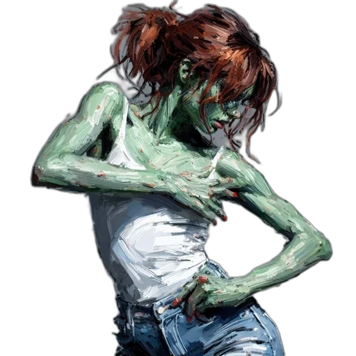 creature, comic book art, concept art, photorealistic transparent PNG cut-out